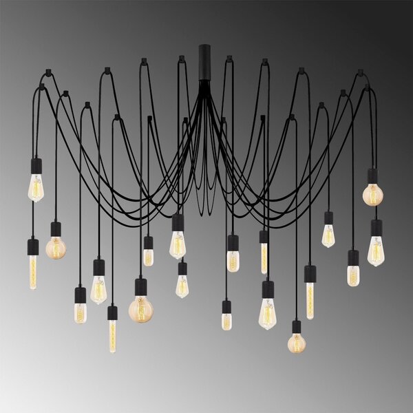 Lustra Candelabrix, Negru, 246x246x102 cm