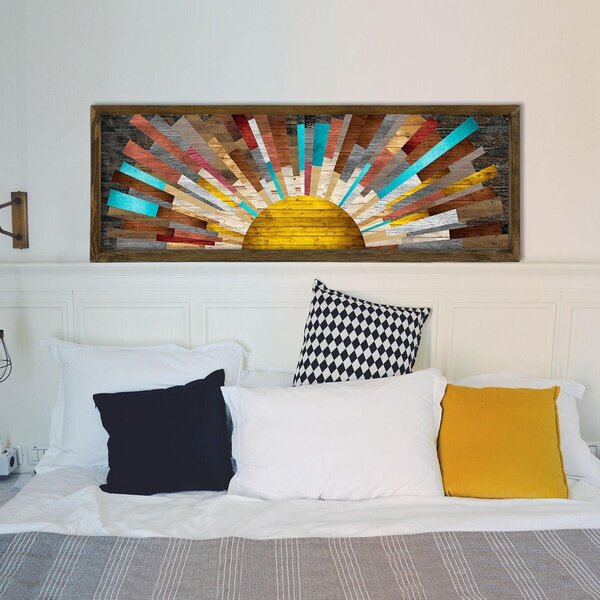 Tablou MDF Evila Originals, Multicolor, 120x40 cm