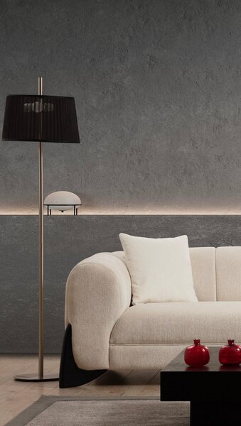 Canapea 3 locuri Sandreo Avni, Alb, 248x70x100 cm