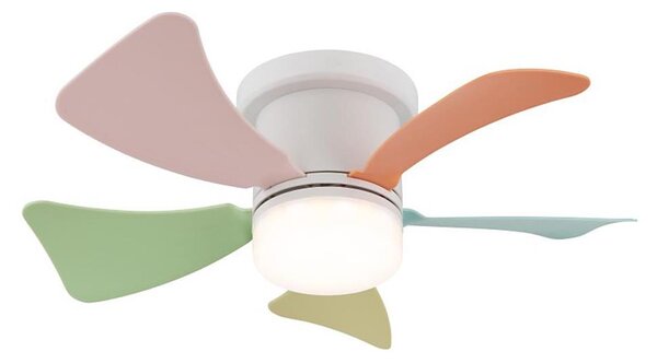 Globo 03609B - Ventilator de tavan LED HINES dimabil 10W/230V 3000-6500K +telecomandă