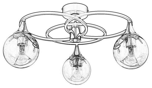 Lustra AR Chandelier, 60x60x31 cm