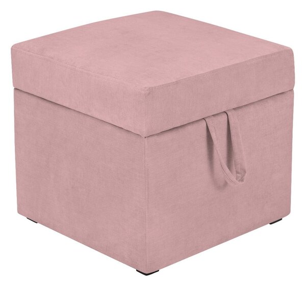 Taburet cu spațiu pentru depozitare KICOTI Cube, roz