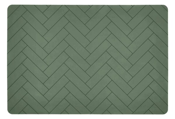 Suport din silicon pentru farfurie Södahl Tiles, 33 x 48 cm, verde