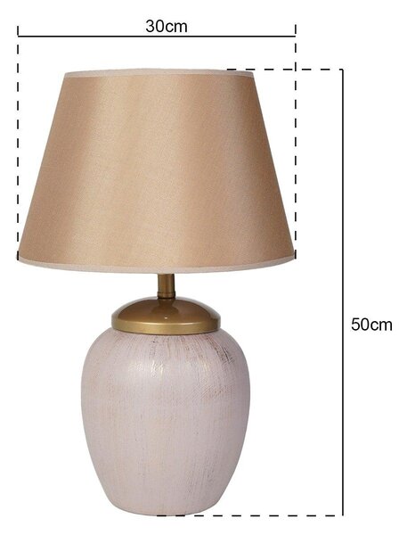 Veioza YL211 Lamp Shade, Pudra, 30x30x50 cm