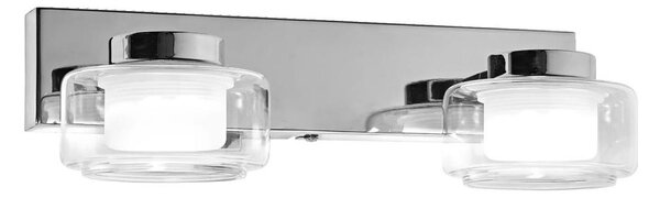 Aplică de perete LED pentru baie OSRAM ORBIS FLAME 2xLED/5,5W/230V IP44 crom