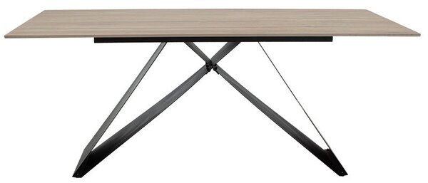 Masa Sabrina, sonoma - negru, 180x90x75 cm