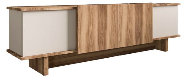 Dulap TV Aramos, crem nuc, 180x33x50 cm