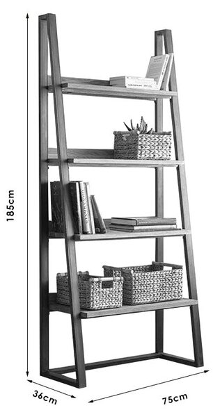 Biblioteca Ryder, Nuc, 75x36x185 cm