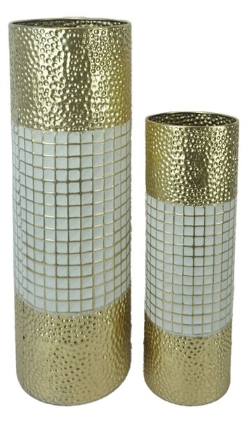 Set 2 vaze Tripo, Auriu, 20x20x61 cm