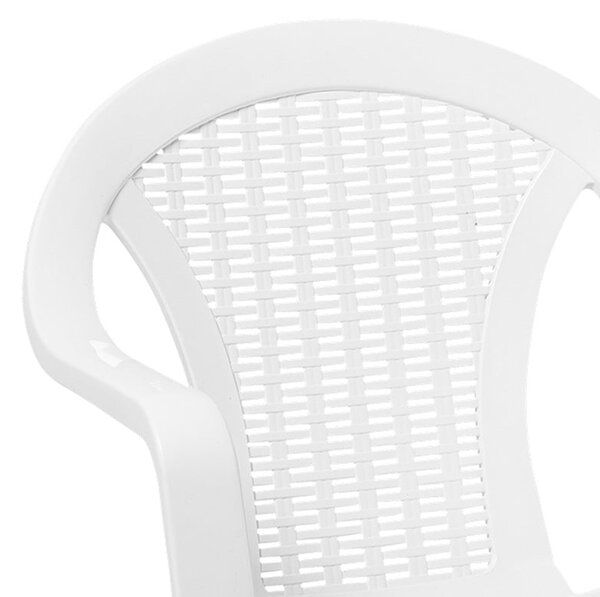 Scaun exterior Headway, Alb, 56x42x78 cm