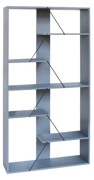 Biblioteca Tars, Gri, 84x26x154 cm