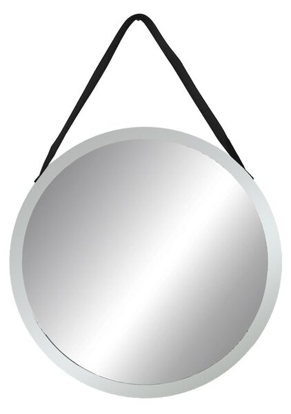 Oglinda suspendata Hangie, argintiu-negru, D76x3 cm