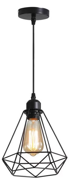 Lustra Jabrey metal, negru, 20x20x100 cm