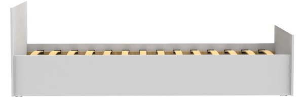 Pat de o persoana Toscana, Alb, 90x200 cm