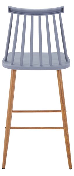 Scaun de bar Aurora I, polipropilena si metal, Diverse culori, 42x47x99 cm