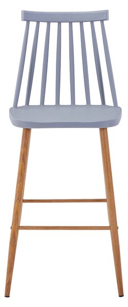 Scaun de bar Aurora I, polipropilena si metal, Diverse culori, 42x47x99 cm