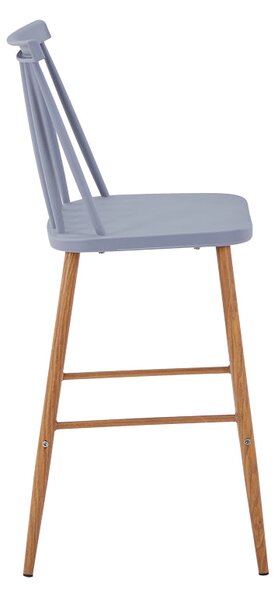 Scaun de bar Aurora I, polipropilena si metal, Diverse culori, 42x47x99 cm
