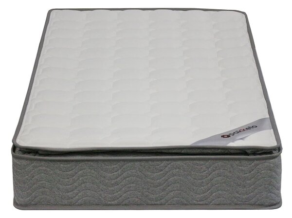 Saltea Perfecto cu arcuri continue pe o singura parte, cu strat superior de 18-20cm, Alb, 90x190 cm