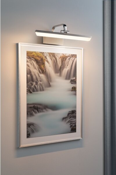Paulmann RENAN 95572 - Aplică LED 9,5 W pentru tablouri, 230 V, 40 cm, crom mat
