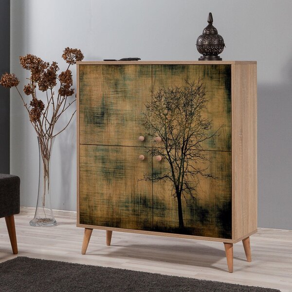 Dulap Multifunctional Multilüx, Stejar Sonoma, 111x36x95 cm