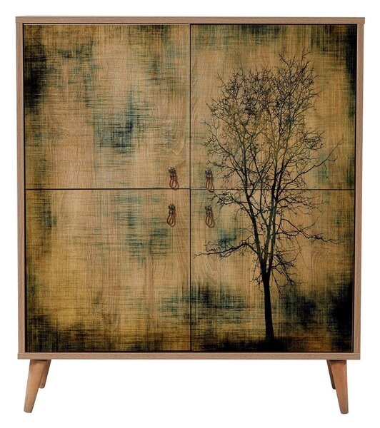 Dulap Multifunctional Multilüx, Stejar Sonoma, 111x36x95 cm