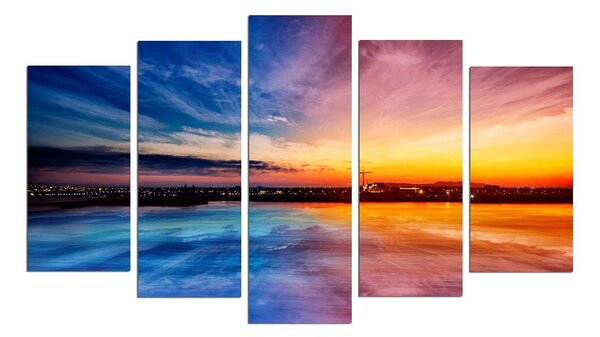 Tablou MDF ( 5 buc ) Australia, Multicolor, 60x110 cm