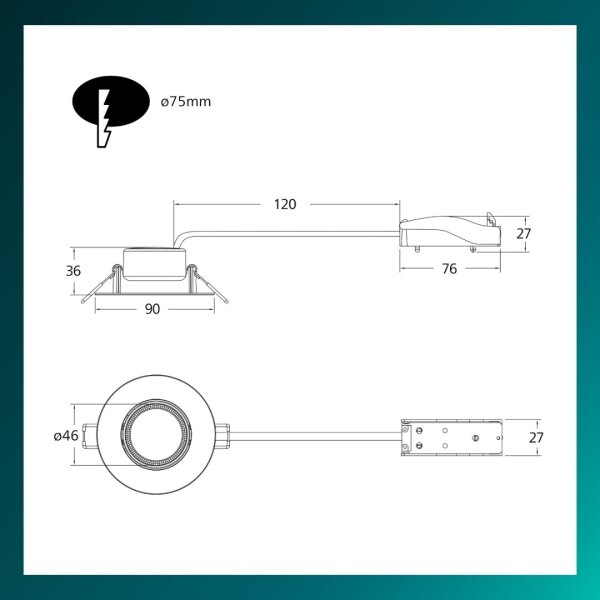 Philips - Lampă LED încastrată reglabilă CILANTRO LED/5W/230V 4000K albă