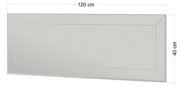 Oglindă Nady - White, Alb, 40x120 cm