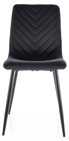 Scaun de masă DAREN VELVET negru