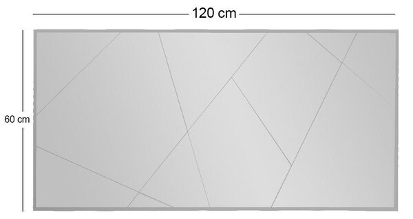 Oglindă Eilish - White, Alb, 60x120 cm