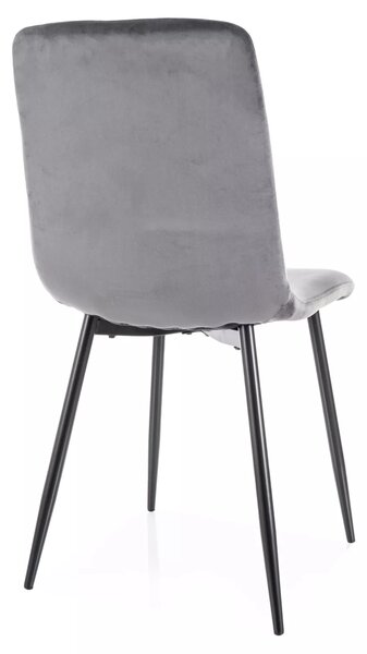 Scaun de masa DAREN VELVET gri