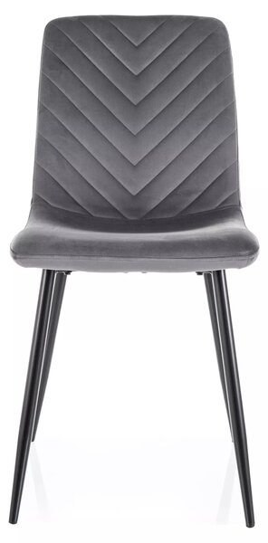 Scaun de masa DAREN VELVET gri