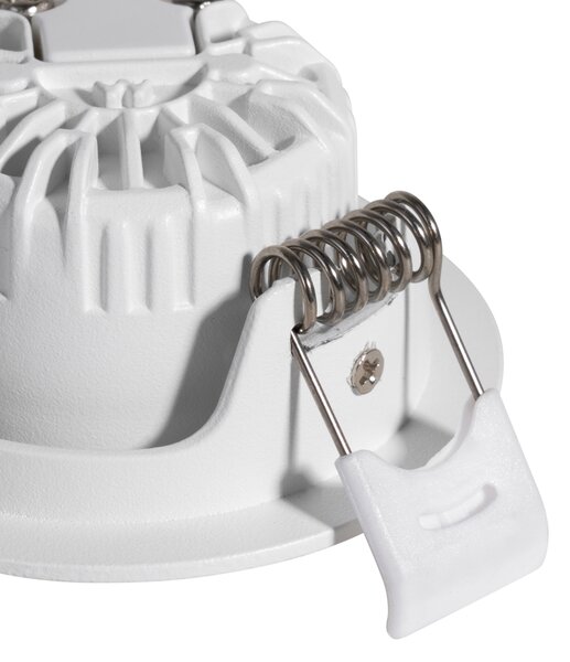 Set de 6 spoturi încastrate albe, înclinabile, 6,5 cm, cu LED inclus IP54, ultra-subțiri - Pupil