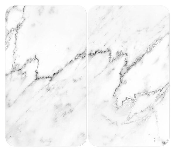 Set 2 protecții din sticlă pentru aragaz Wenko Marble, 52 x 30 cm