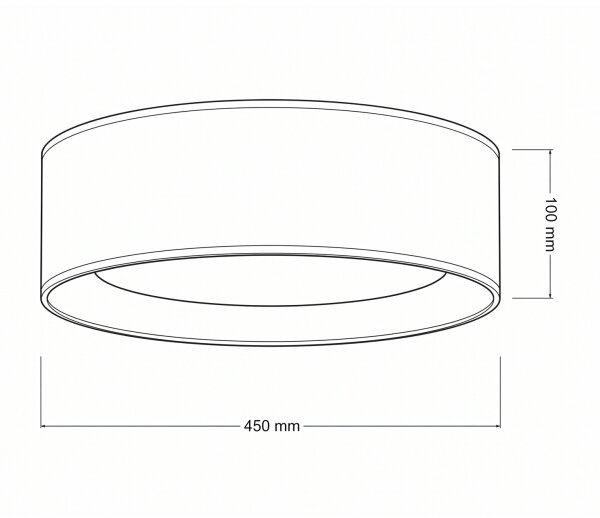 Brilagi - Plafonieră LED VELVET SIMPLE LED/24W/230V 4000K, diametru 45 cm, bej