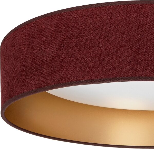 Brilagi-LED corp de iluminat de tavan VELVET SIMPLE LED/24W/230V 3000K diam. 45 cm vișiniu/auriu
