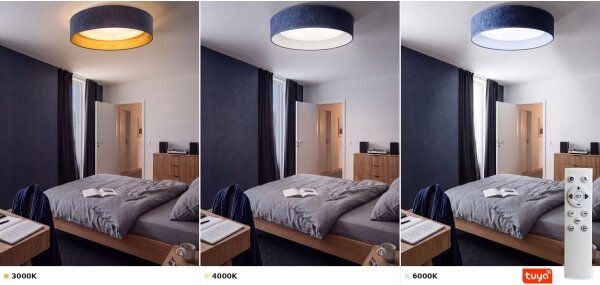 Brilagi - Lampă LED dimabilă, 36W/230V 3000-6000K, diam. 55 cm, albastru WT + DO