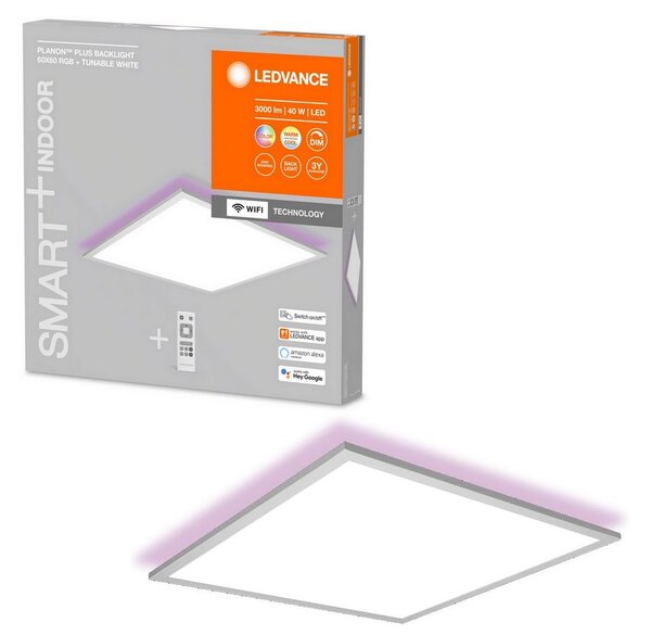 Panou LED RGBW dimabil SMART+ PLANON LED/40W/230V Wi-Fi Ledvance + telecomandă