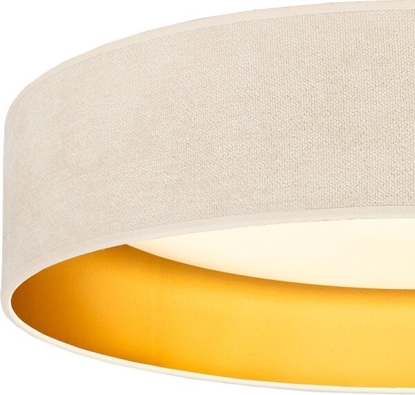 Brilagi-LED Plafonieră VELVET SIMPLE LED/24W/230V 3000K diam. 45 cm crem./auriu