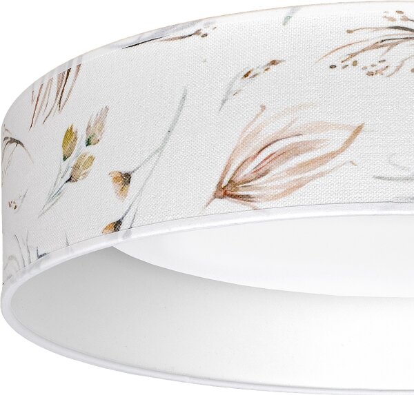 Brilagi-LED Lampă dimabilă VELVET SM. 24W/230V 3000-6000K diam. 45 cm alb/flori WT+DO
