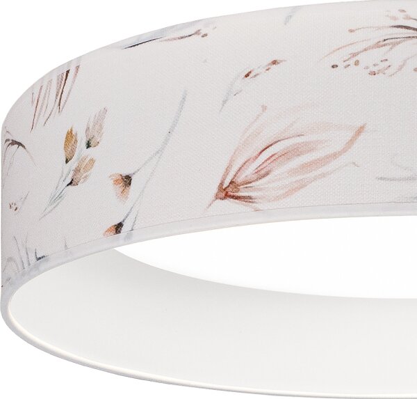 Brilagi-LED Lampă dimabilă VELVET SM. 24W/230V 3000-6000K diam. 45 cm alb/flori WT+DO