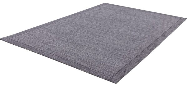 Covor gri închis din lână 133x180 cm Linea – Agnella