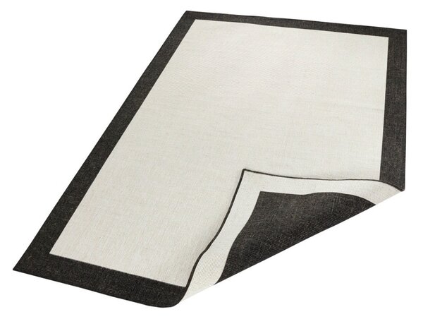 Covor adecvat pentru exterior NORTHRUGS Panama, 80 x 150 cm, negru - crem