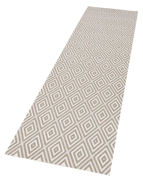 Covor de exterior NORTHRUGS Karo, 80 x 200 cm, gri