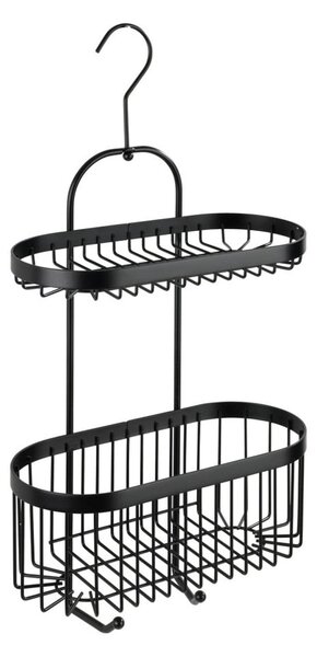 Coș suspendat Wenko Classic Plus 2 Tier Caddy, negru