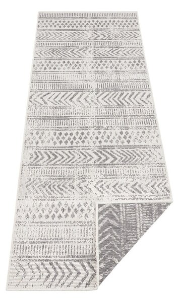 Covor adecvat pentru exterior NORTHRUGS Biri, 80 x 250 cm, gri-crem