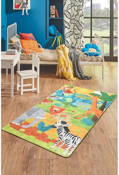 Covor antiderapant pentru copii Conceptum Hypnose Animals, 100 x 160 cm