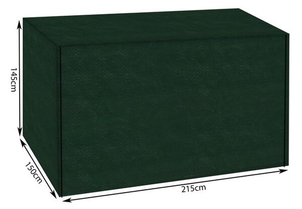 Husa protectie leagan gradina, inchidere fermoar, 215x150x145cm, verde