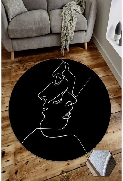 Covor Rizzoli Faces, ⌀ 100 cm