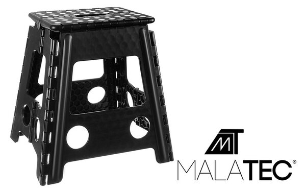 Scaun pliabil de gradina, maner transport, 39x40x22cm, negru